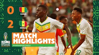 HIGHLIGHTS  Guinea 🆚 Senegal TotalEnergiesAFCON2023  MD3 Group C [upl. by Ellinet]