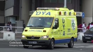 Ambulancia DYA SAMU Pamplona X3  Emergency Ambulances Responding in Pamplona [upl. by Darrelle]