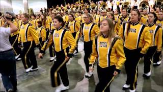 The Hawkeye Marching Band performs at the Hawkeye Huddle [upl. by Eecram172]