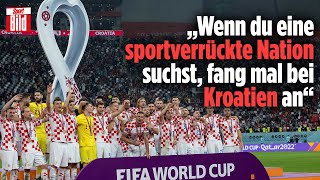 WM 2022 Kroatien feiert Platz 3 und den ewigen Luka Modric  Reif ist Live [upl. by Lunn]