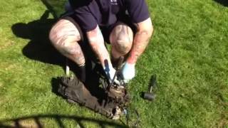 Peugeot Speedfight fix part 3 stator coil removal tip mark savage [upl. by Enirehtacyram]