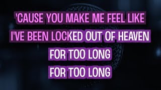 Locked Out Of Heaven Karaoke  Bruno Mars [upl. by Giffard]