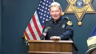 FULL NEWS CONFERENCE Caddo Sheriff Steve Prator announces hes retiring [upl. by Ecyla]