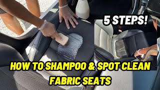 How To Shampoo Car Seats  Detailing Beyond Limits [upl. by Anerda]