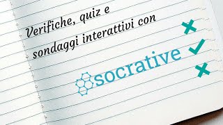 Socrative  Quiz e verifiche interattive [upl. by Llehsyt]