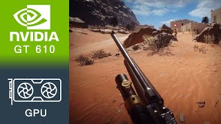 Battlefield 1 Gameplay GeForce GT 610 [upl. by Raynor883]