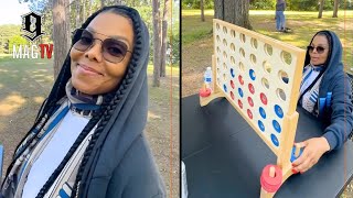 Janet Jackson Admits To Never Playing Connect Four At Her 4th Of July BBQ 🤷🏾‍♂️ [upl. by Diann]