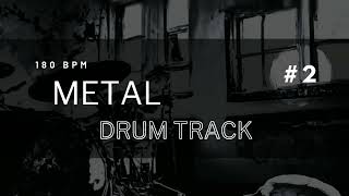 Metalcore  Metal Drum Track  180 Bpm  Free [upl. by Brunn]