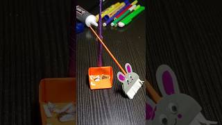 How to make paper broom amp dustpan shorts [upl. by Nosemyaj383]