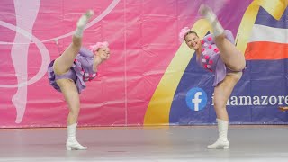 MAJORETTES Driady Uniejów DUO TRIO BATON   Kędzierzyn Koźle 2024 [upl. by Aihsile]