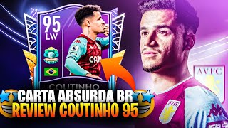 ESSA CARTA É INCRÍVEL 🔥🇧🇷 REVIEW COUTINHO PE  VALE A PENA 🤔  FIFA MOBILE 2022 [upl. by Worthy]