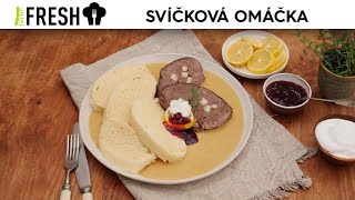 Prima FRESH Dokonalá svíčková omáčka na smetaně s moravským knedlíkem [upl. by Ahtera42]