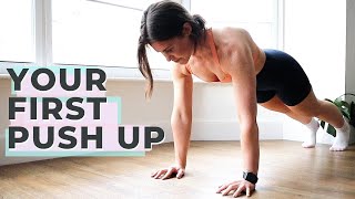 How To Get Your First Push Up  Beginner Calisthenics and Motivation  Lucy Lismore Fitness [upl. by Antons274]