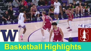 Stanford vs Washington Basketball Game Highlights Feb 15 2024 [upl. by Jala]