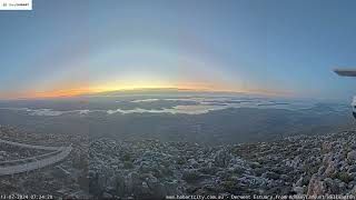 ☀️❄️ Sunrise Time Lapse July 13 2024 City of Hobart  AUSTRALIA [upl. by Geibel]