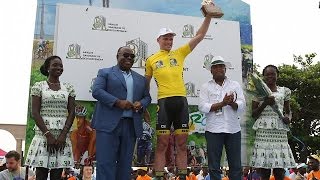 Adrien Petit wins Amissa Bongo cycling race [upl. by Acinomad695]