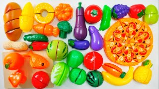 Satisfying Video  Cutting Fruits and Vegetables ASMR  Fruit Sensory  Squishy amp Pop it [upl. by Keyes676]