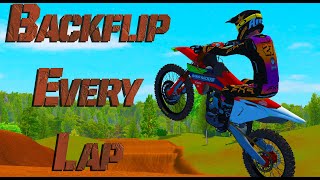 Can I WIN A Race Doing A BACKFLIP EVERY Lap In MX Bikes [upl. by Lawton171]