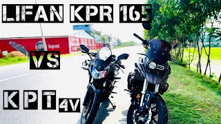 LIFAN KPR 165 VS KPT 4V  BEST ADVENTURE TOURING BIKE IN BD  ভাই ভাই লড়াই 😎 কে জিতলো ড্রাগ রেস এ [upl. by Eneluqcaj]