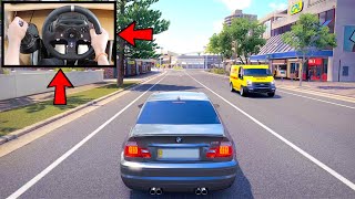 Forza Horizon 3 Drifting BMW M3 E46 Logitech g920 Steering Wheel  Shifter No HUD Gameplay [upl. by Yarb]