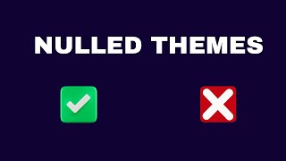 How to use Nulled Themes  Pros and Cons of Nulled themes [upl. by Htebarual]