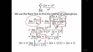 Finding the Interval and Radius of Convergence of a Power Series [upl. by Eniamirt]