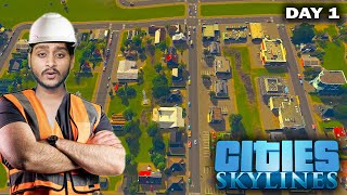 BUILDING MY OWN CITY  CITY SKYLINES HINDI GAMEPLAY  BEST SIMULATOR GAME  DAY 1 [upl. by Barnie]