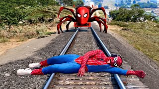 Homem Aranha e o Monstro Trem Aranha Histórias de SUPER HERÓIS [upl. by Astto]