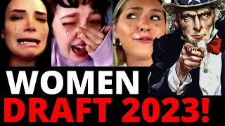 quot MODERN WOMEN REACT TO GETTING DRAFTED TO WAR Feminists Meet EQUALITY quot  The Coffee Pod [upl. by Schluter268]