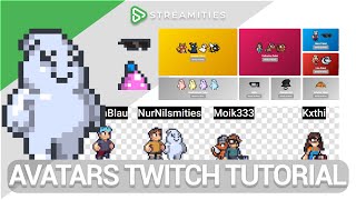 Avatars Kleine Figuren und Tiere für deinen Stream kostenlos auf Twitch  Streamities Avatars [upl. by Novia]