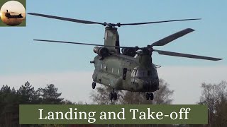 Military Chinook Landing and take off [upl. by Yerkovich]