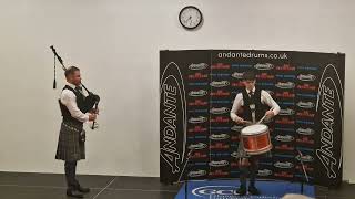 Kerr McQuillan Hornpipe amp Jig set  World Solo Drumming Championships 2023 [upl. by Ynagoham]