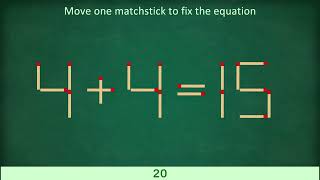 Can You Solve the Matchstick Puzzles [upl. by Labotsirhc91]