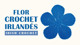 Aplique Irlandés a Crochet  Crochet Irish [upl. by Kerril]