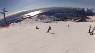 Ski  Bajando de la Cuadruple  Punta Nevada Cerro Catedral Bariloche 2013  GoPro HD [upl. by Sucram]