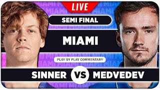 SINNER vs MEDVEDEV • ATP Miami Open 2024 SF • LIVE Tennis PlaybyPlay Stream [upl. by Oilegor]