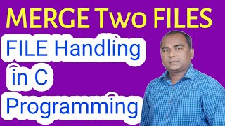 C Program to MERGE Contents of TWO Files in THIRD File  File Handling [upl. by Geordie]