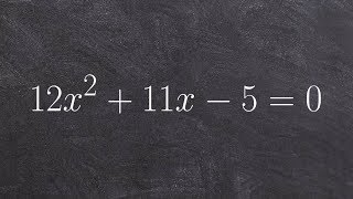 Solving by factoring with a is greater than 1 to find the zeros [upl. by Evangelia]