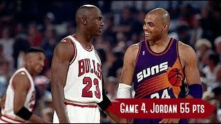 NBA Finals 1993 Phoenix Suns vs Chicago Bulls  Game Highlights  Game 4  Jordan 55 HD 720p60fps [upl. by Elka782]