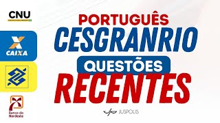 1h30 de RESOLUÇÃO de QUESTÕES RECENTES2024 de PORTUGUÊS da banca CESGRANRIO  CAIXA BNB CNU BB [upl. by Oiceladni]