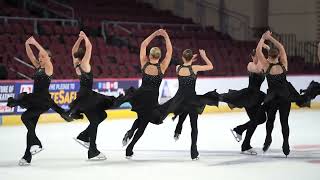 Junior Synchronized Skating Practice  2024 US Synchronized Skating Championships [upl. by Samanthia]