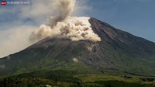 May 13 2023 Pyroclastic flow caught on camera at Semeru Volcano [upl. by Lankton]