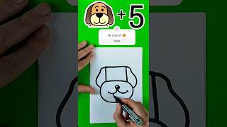 Sayılarla Kolay Köpek Çizimi howtodraw easydrawing cutedrawing dog kolayçizimler nasılçizilir [upl. by Jillane275]