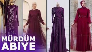 2023 Mürdüm Abiye Modelleri  Mürdüm Tesettür Abiyeler  ModaNisa Abendkleider  Evening Dresses [upl. by Griffiths]