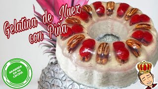 Gelatina de Nuez Con Piña  y encapsulado [upl. by Etiuqram]