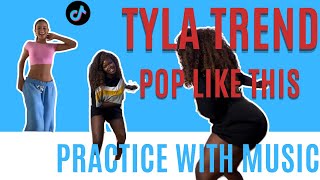 Tyla Trend PRACTICE WITH MUSIC SLOW Beginner Friendly [upl. by Weld151]