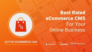 Active eCommerce CMS Promo  Best Laravel eCommerce Open Source [upl. by Eniamreg610]