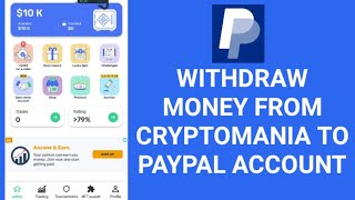 How To Withdraw Money From Cryptomania App To Your PayPal Account  Cryptomania Withdrawal [upl. by Britni]