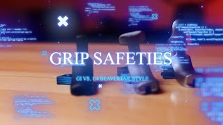 GRIP SAFETIES  BEAVERTAIL VS GI  WHATS THE DIFFERANCE  1911 PARTS [upl. by Oettam]