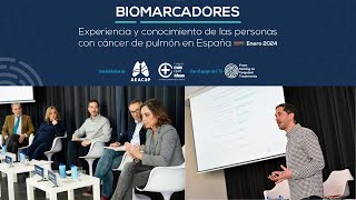 🫁📢PRESENTACIÓN  BIOMARCADORES EXPERIENCIA Y CONOCIMIENTO DE LAS PERSONAS CON CÁNCER DE PULMÓN [upl. by Ynnavoig250]